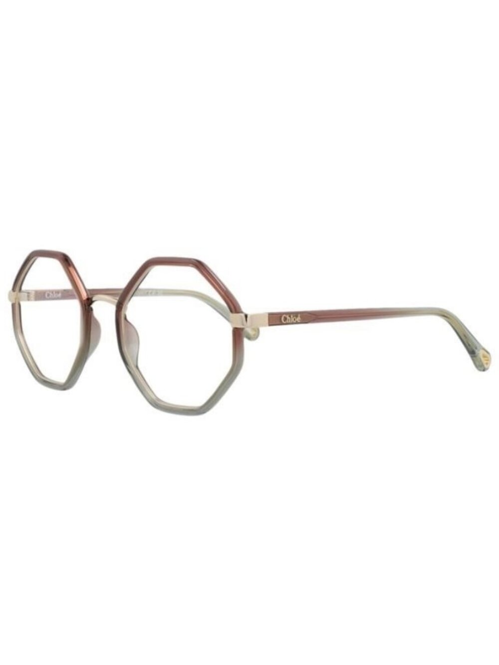 New Chloé Womens Round/Oval Brown Brown Transparent Fashion Designer Eyeglasses